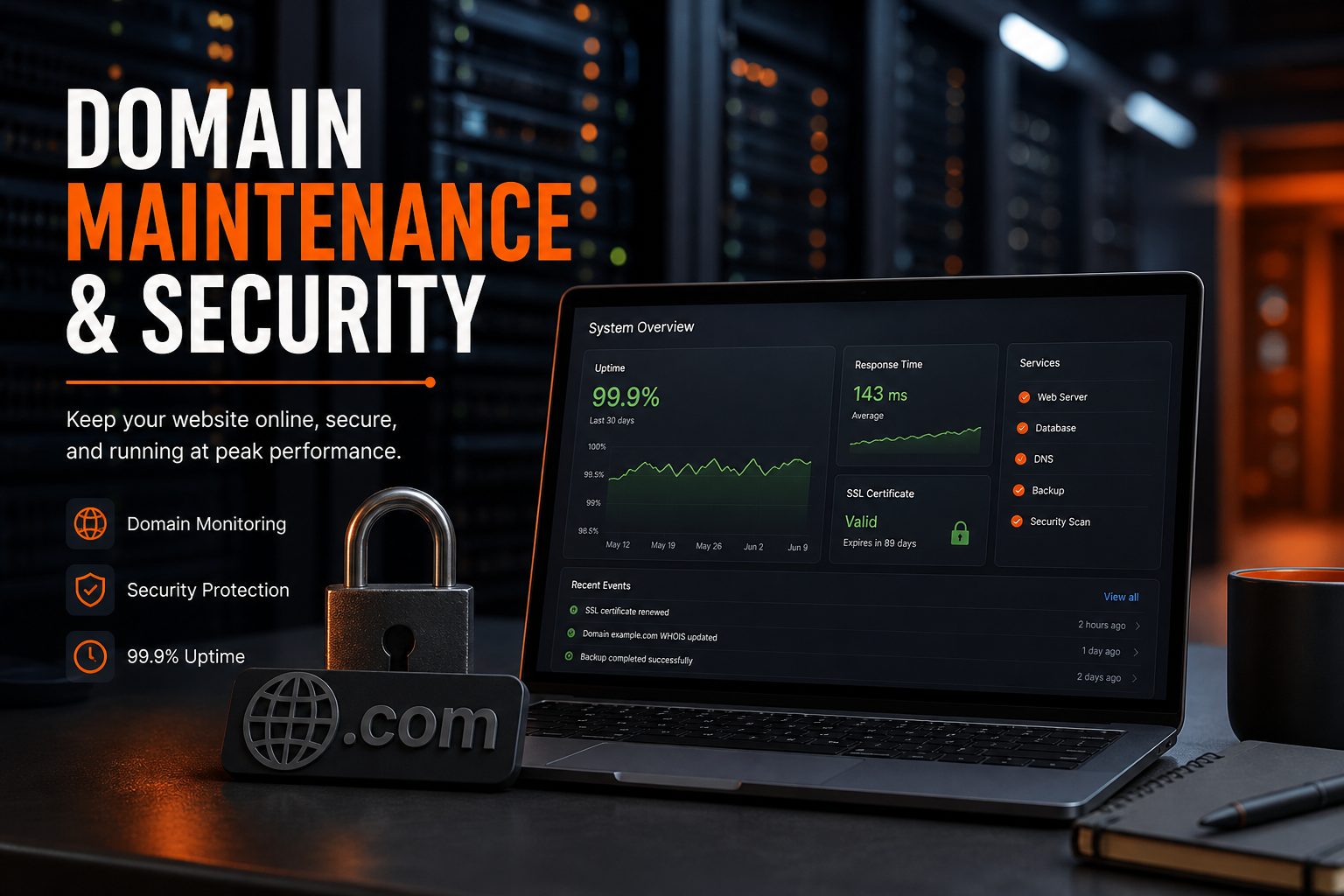 Hébergement, nom de domaine .ci et maintenance : sécuriser votre présence web — IKS Communication, agence digitale à Abidjan