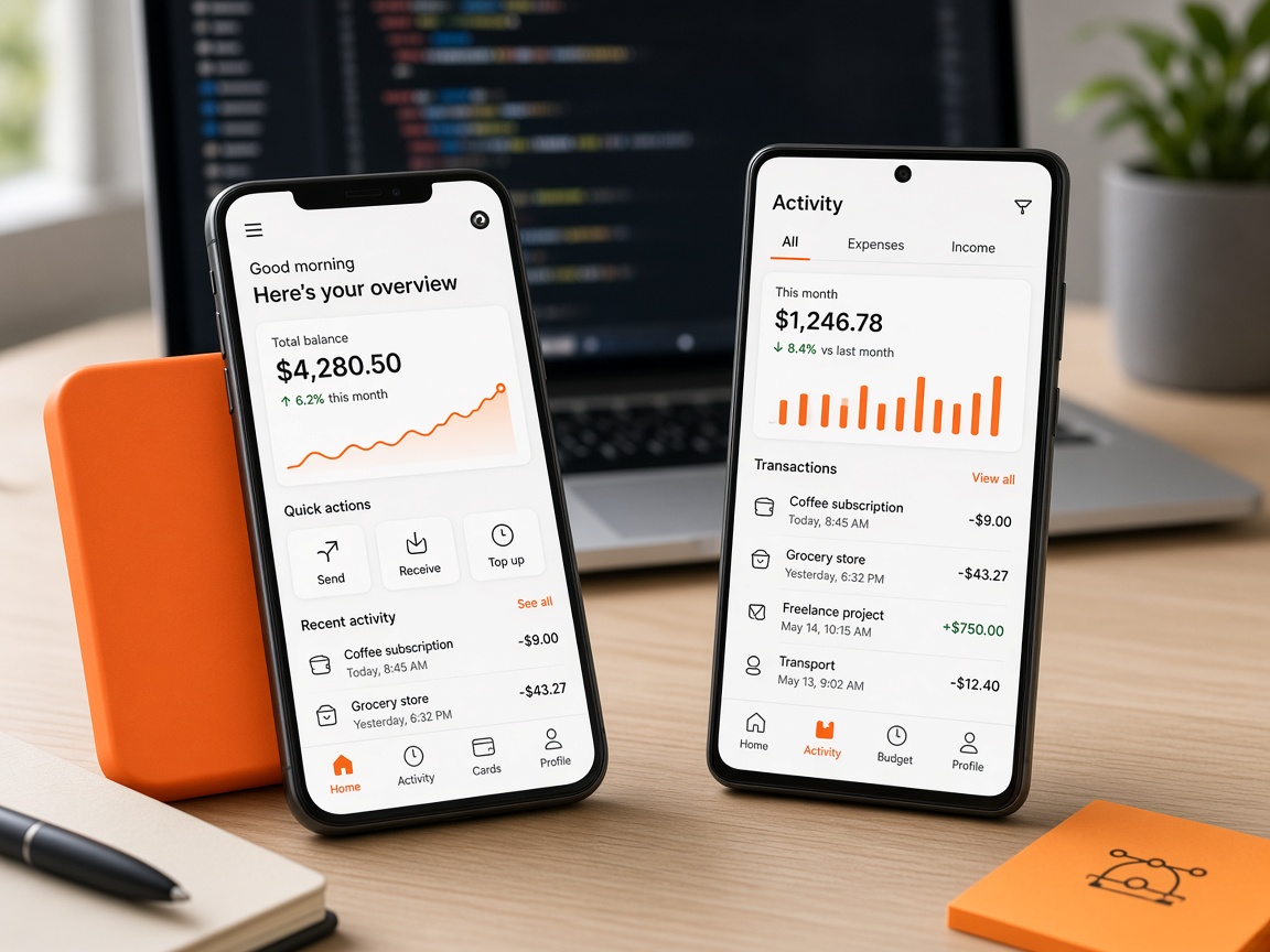 Applications mobiles iOS et Android — UX fluide et intégrations API