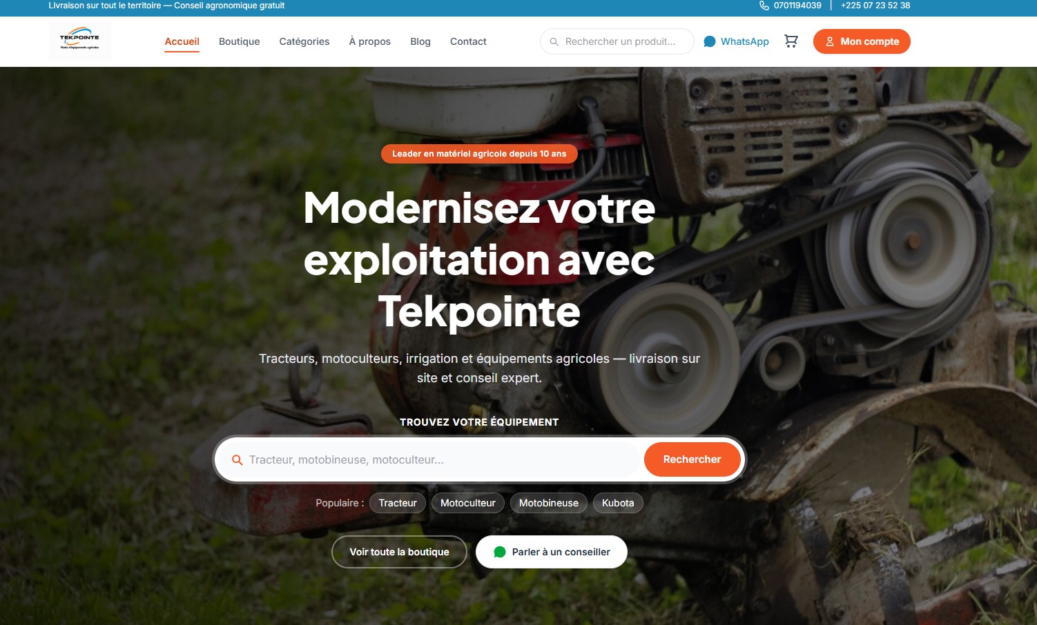 Tekpointe Agri : aperçu 1
